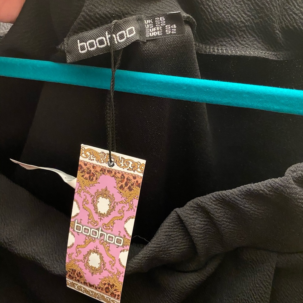 Boohoo Plus Pleat Front Pants